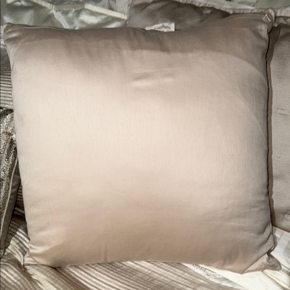 Hotel collection Elegant Tan Decorative Pillow - Picture 4 of 4